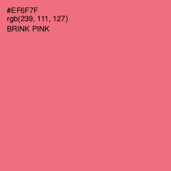 #EF6F7F - Brink Pink Color Image